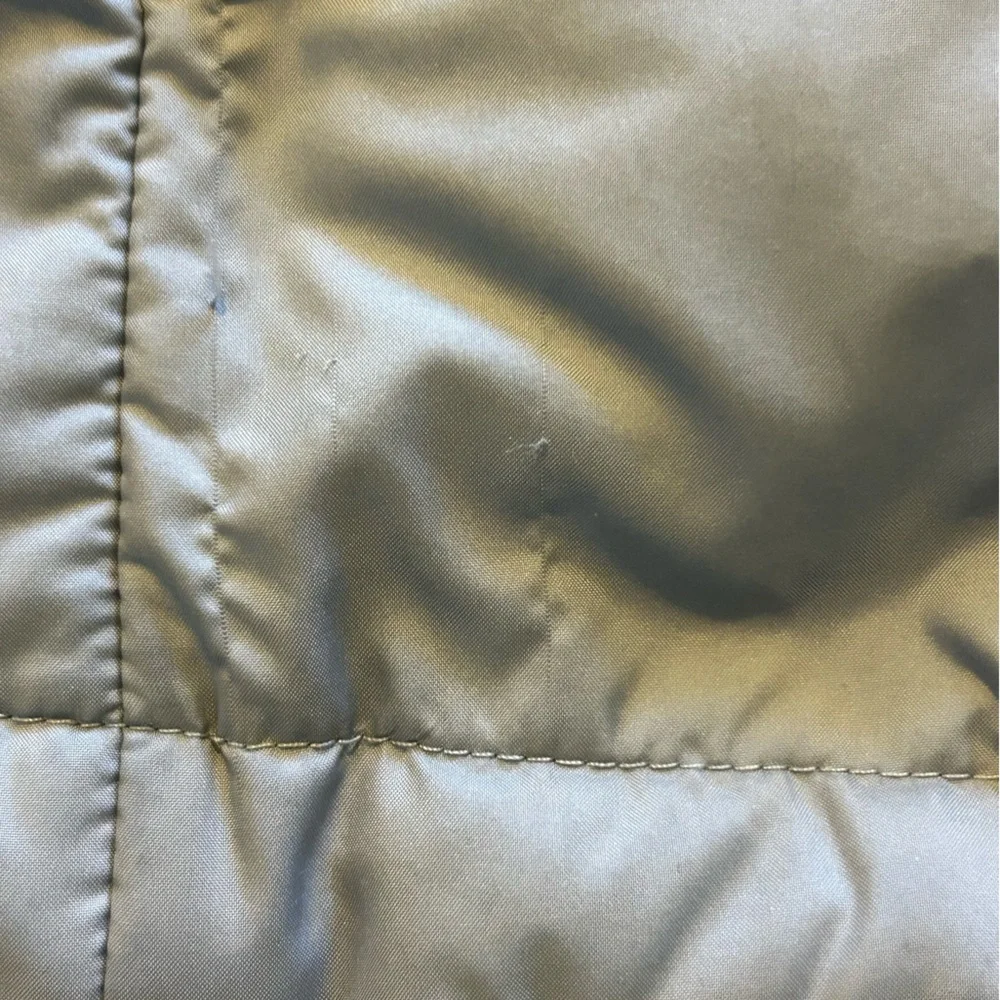 The North Face 550 Down Puffer Vest Gray Men’s Small Full Zip